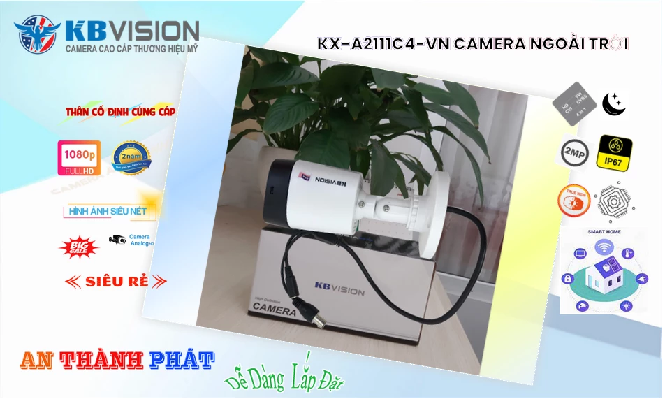 Camera KBvision KX-A2111C4-VN Mẫu Đẹp