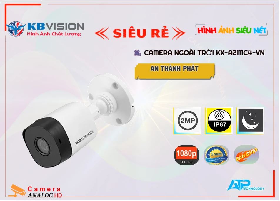 Camera KBvision KX-A2111C4-VN Mẫu Đẹp