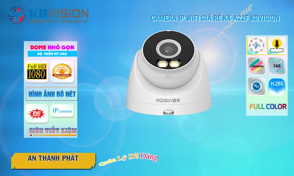KX-A22F Không Dây IP Chức năng chuyên dụng Cảm biến chuyển động chống trộm Camera Giá Rẻ KBvision