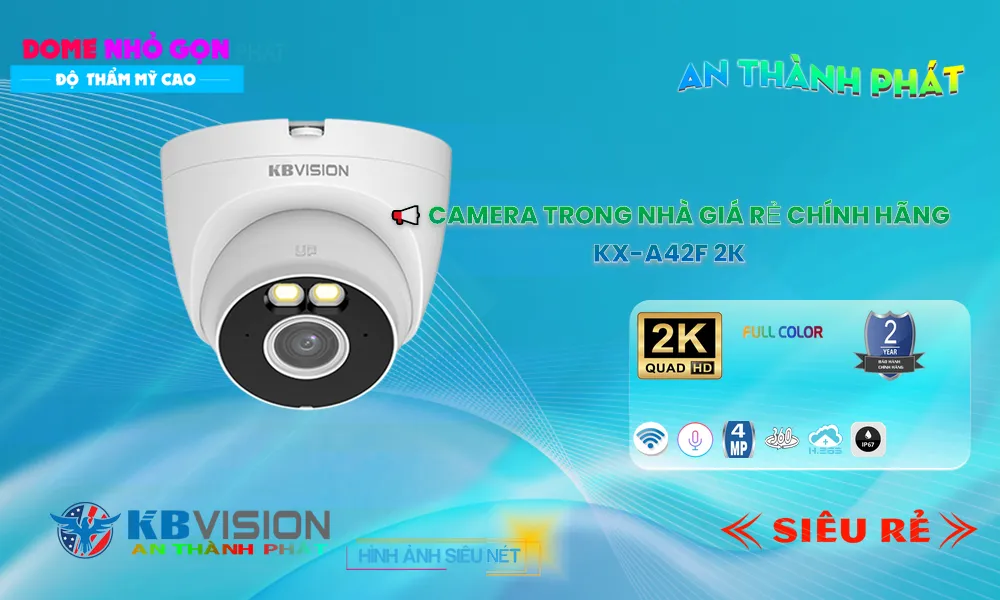 KX-A42F Wifi Không Dây khả nang Cảm biến chuyển động chống trộm Camera Giá Rẻ KBvision