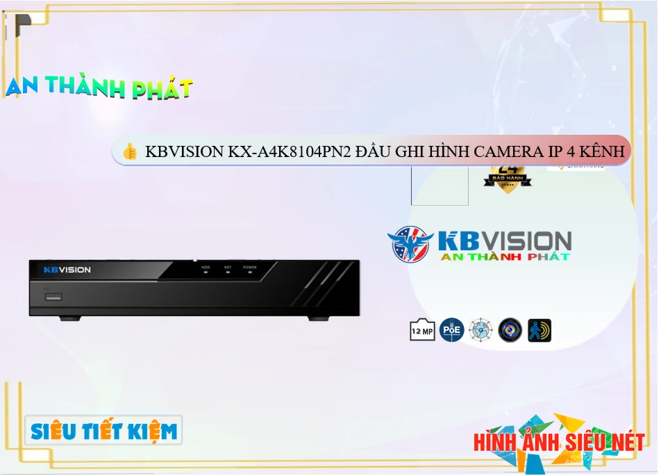 Đầu Ghi Camera KX-A4K8104PN2 KBvision giá rẻ chất lượng cao