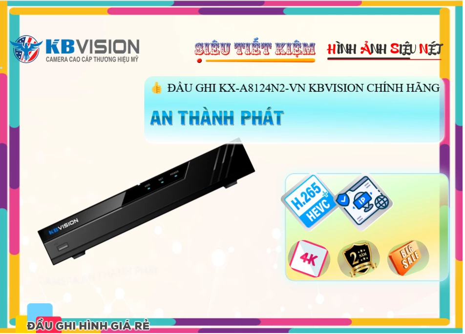 KX-A8124N2-VN Đầu ghi Camera KBvision Đang giảm giá