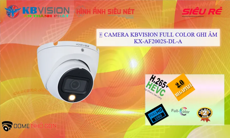 Camera HD Chức năng chuyên dụng công nghệ đèn trợ sáng thông minh với ánh sang kép KX-AF2002S-DL-A KBvision