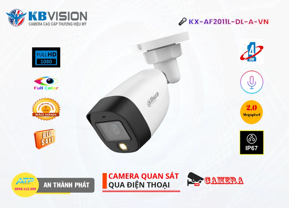 ❂  KX-AF2011L-DL-A-VN Camera KBvision Đang giảm giá