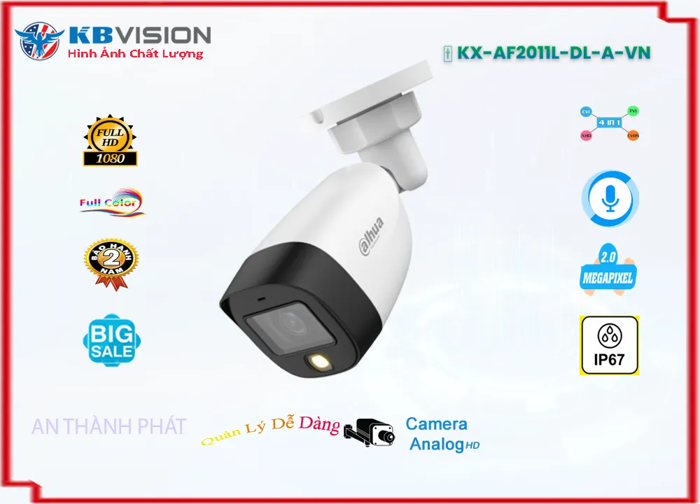 ❂  KX-AF2011L-DL-A-VN Camera KBvision Đang giảm giá