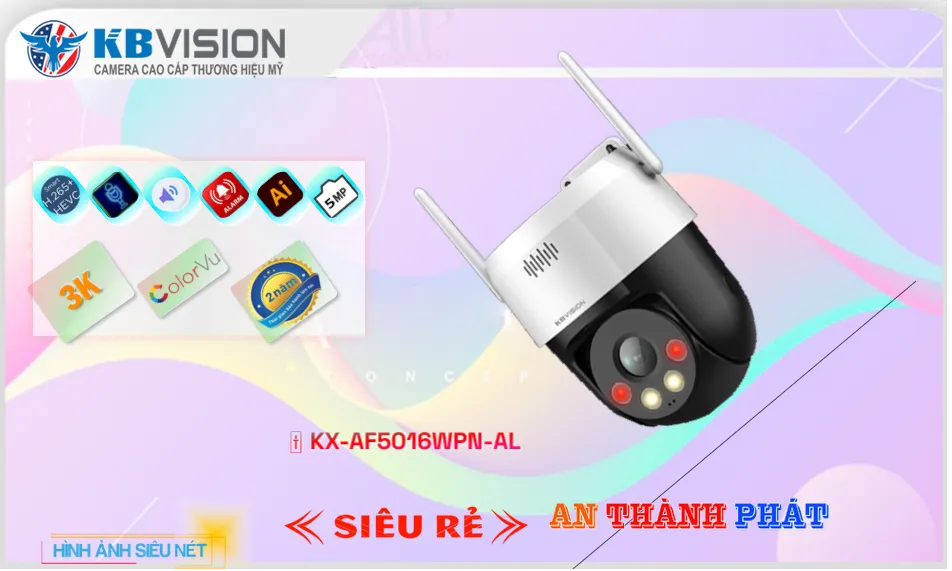 KX-AF5016WPN-AL Camera KBvision Chi phí phù hợp ✅