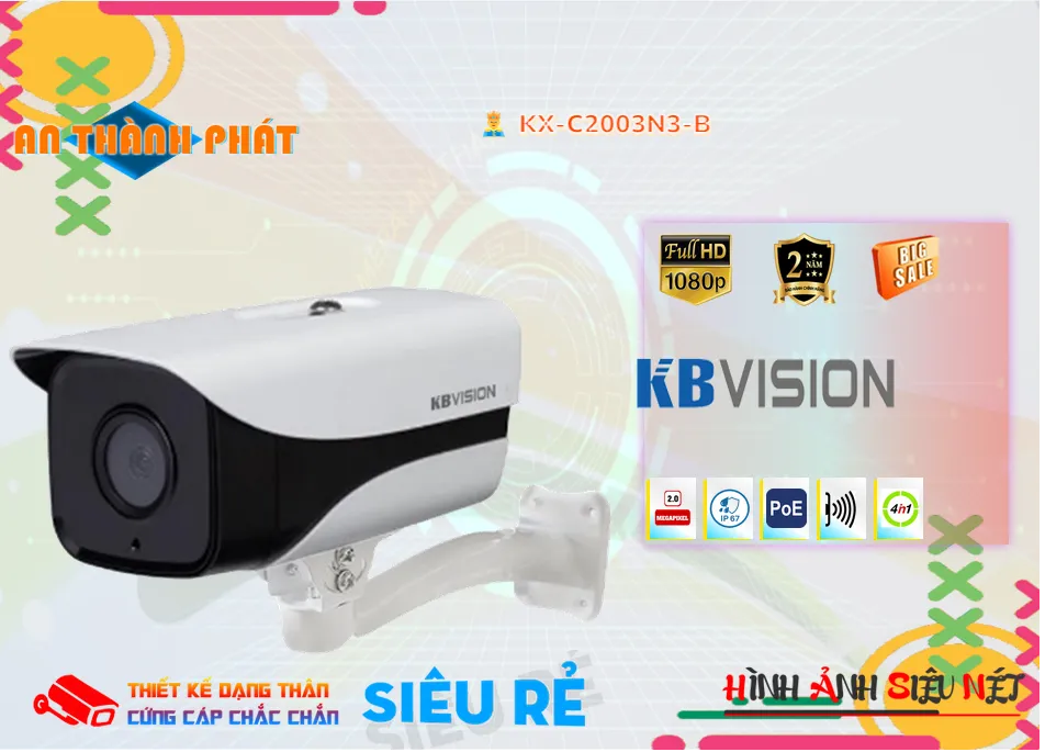 KX-C2003N3-B sắc nét KBvision