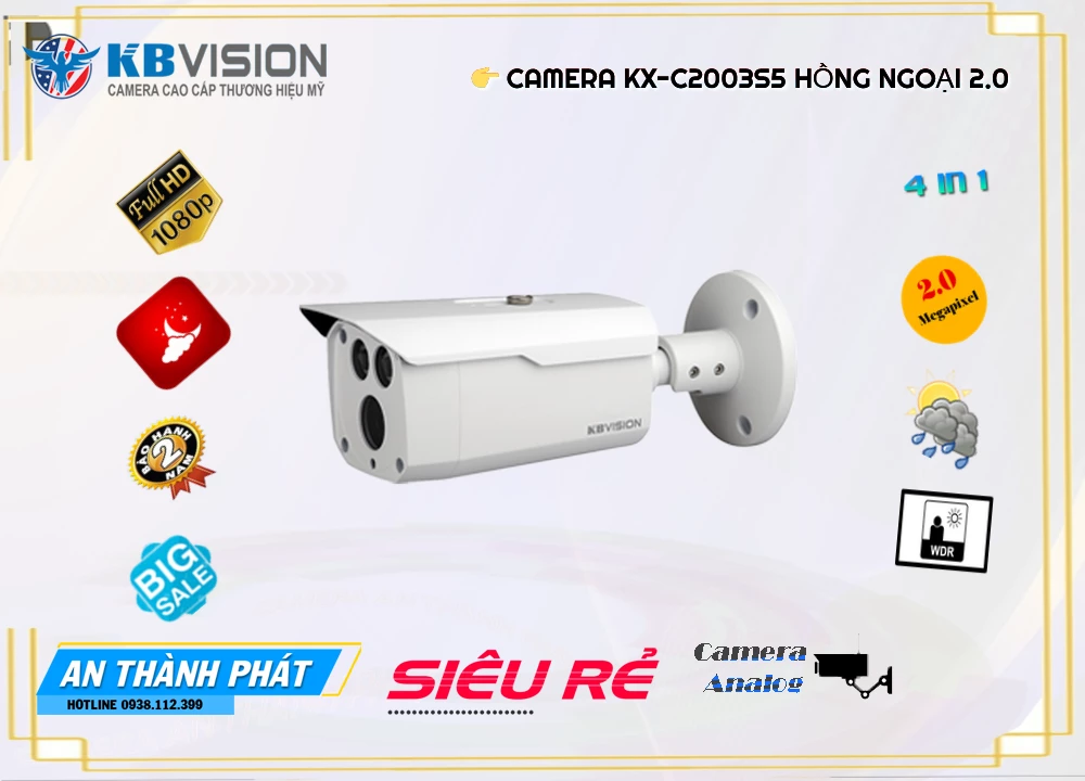 Camera KBvision KX-C2003S5,Giá KX-C2003S5,KX-C2003S5 Giá Khuyến Mãi,bán KX-C2003S5 Camera KBvision ,KX-C2003S5 Công