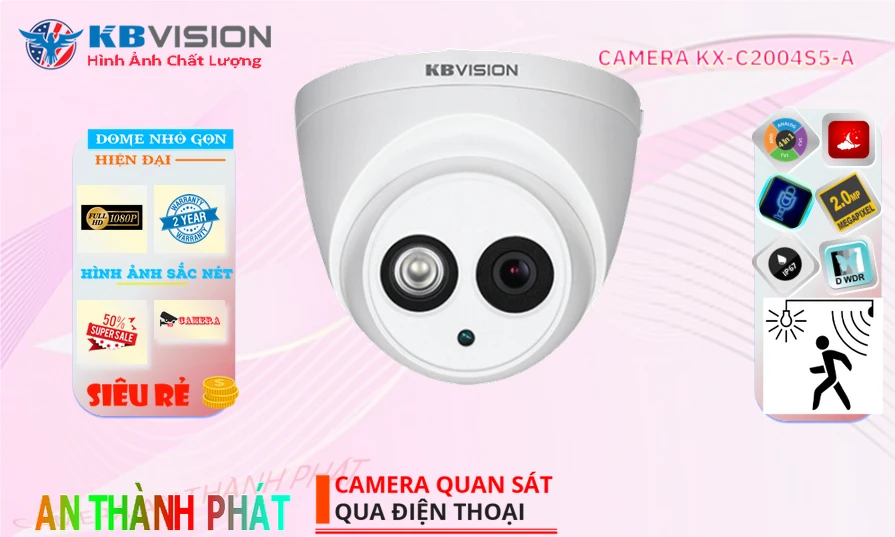 Camera Kbvision Dome 4 in 1 KX-C2004S5-A