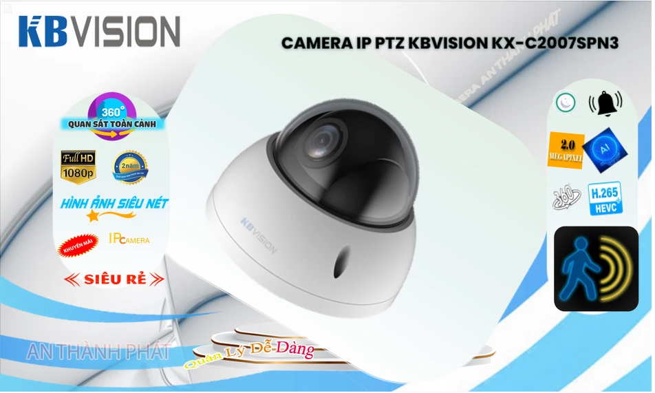Camera KBvision Với giá cạnh tranh KX-C2007sPN3