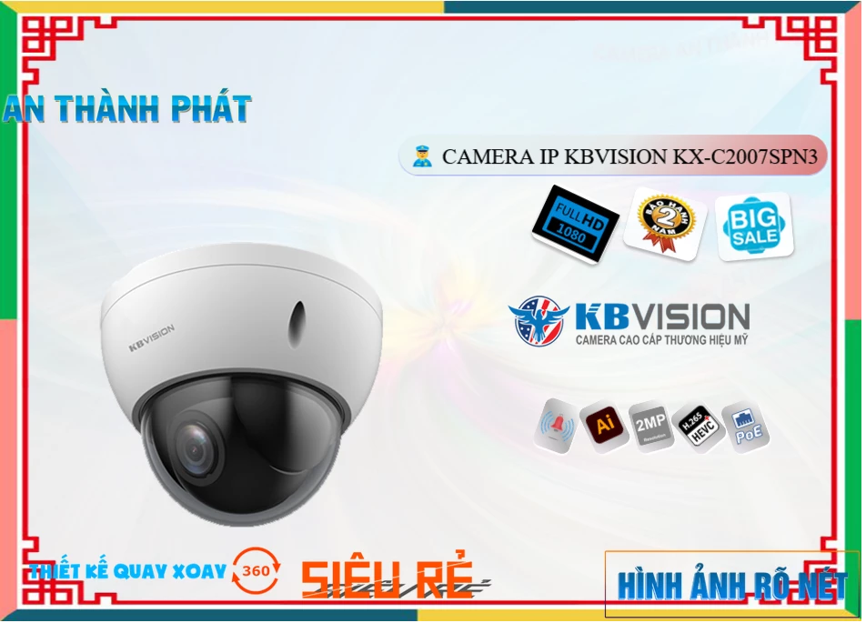 Camera KBvision KX-C2007sPN3,KX-C2007sPN3 Giá Khuyến Mãi, Ip POE Sắc Nét KX-C2007sPN3 Giá rẻ,KX-C2007sPN3 Công Nghệ