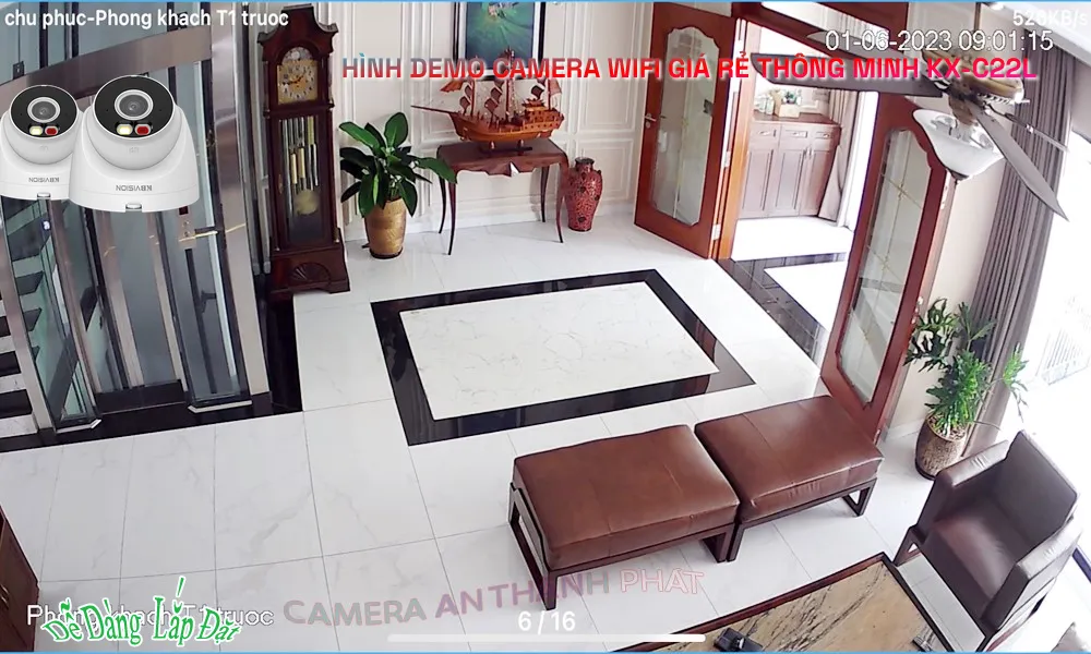 Camera Wifi Giá Rẻ Trong Nhà KX-C22L 1080P