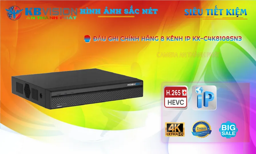 Đầu Ghi KBvision Thiết kế Đẹp KX-C4K8108SN3
