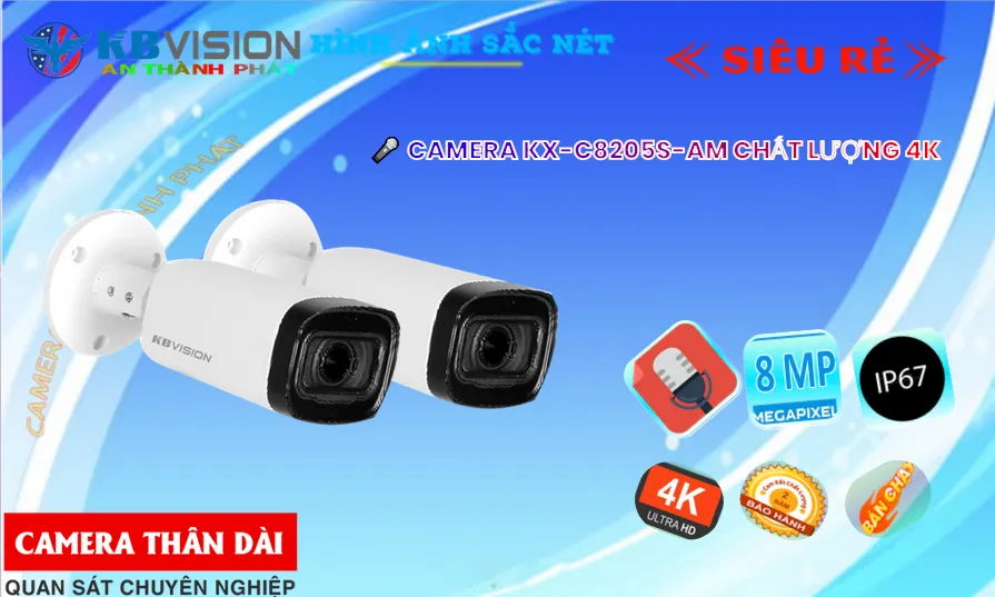 KX-C8205S-AM Camera HD khả nang Nguồn : 12V KBvision