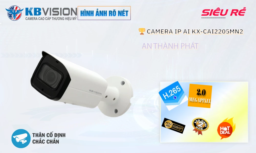 KX-CAi2205MN2 Camera Thiết kế Đẹp KBvision