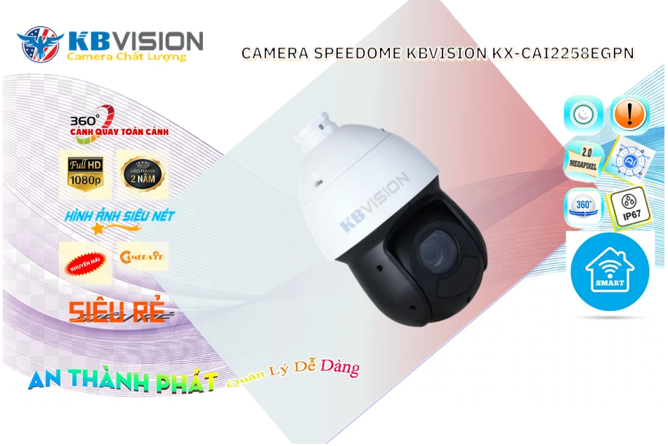 Camera Giá Rẻ KBvision KX-CAi2258eGPN Đang giảm giá