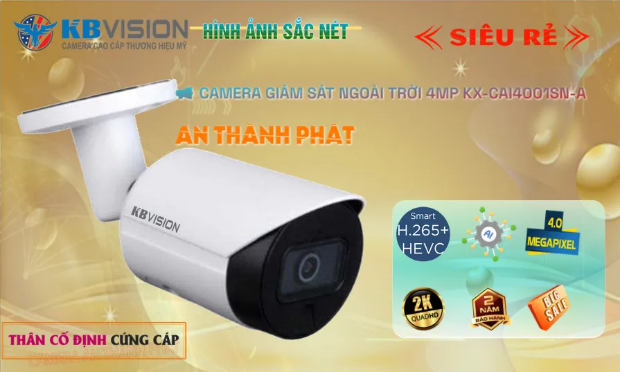 Camera Giá Rẻ KBvision KX-CAi4001SN-A Ip POE sắc nét Giá rẻ
