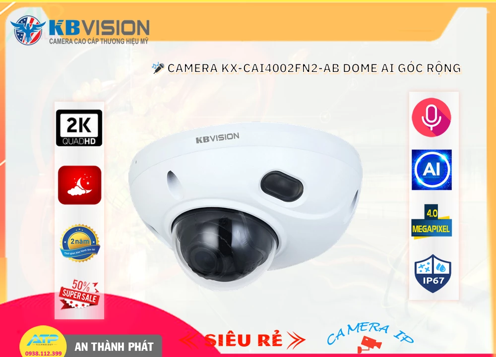 Camera KBvision KX-CAi4002FN2-AB Mẫu Đẹp