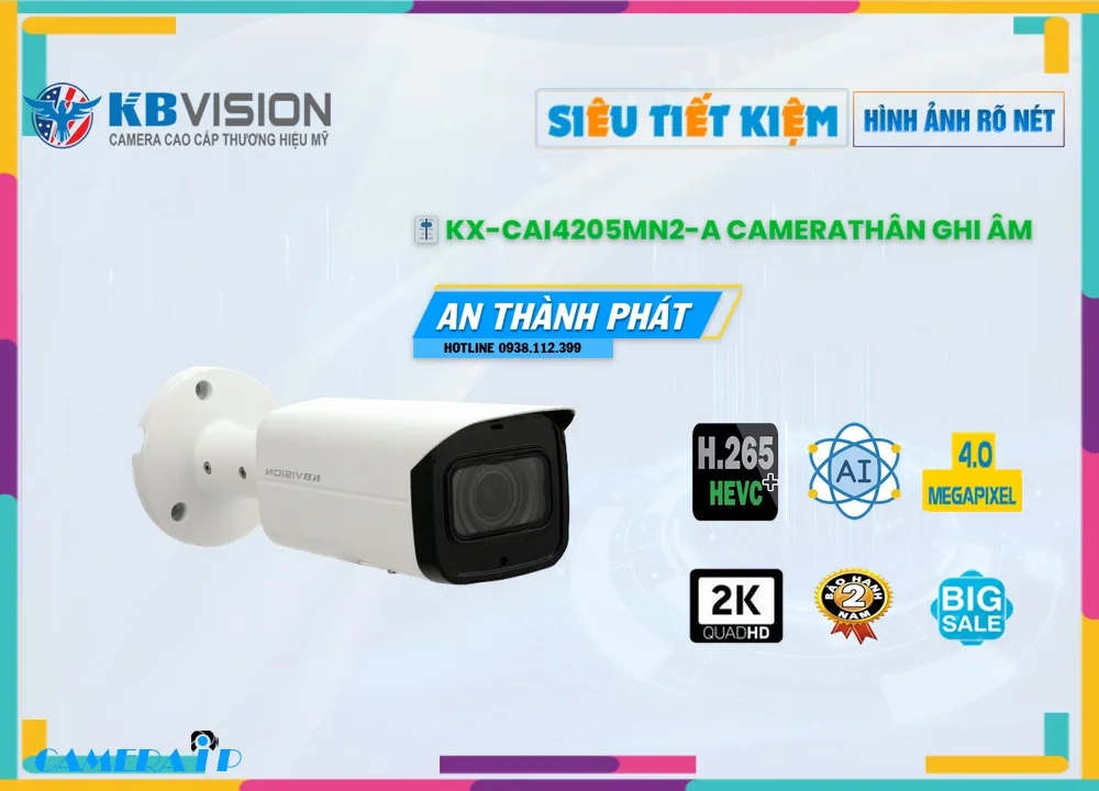 Camera KBvision Với giá cạnh tranh KX-CAi4205MN2-A
