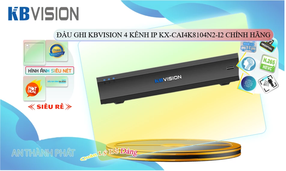 KX-CAi4K8104N2-I2 sắc nét KBvision