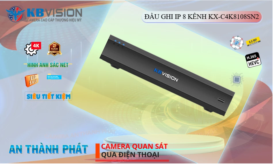 KX-CAi4K8104N2 Đầu ghi Camera KBvision Giá rẻ