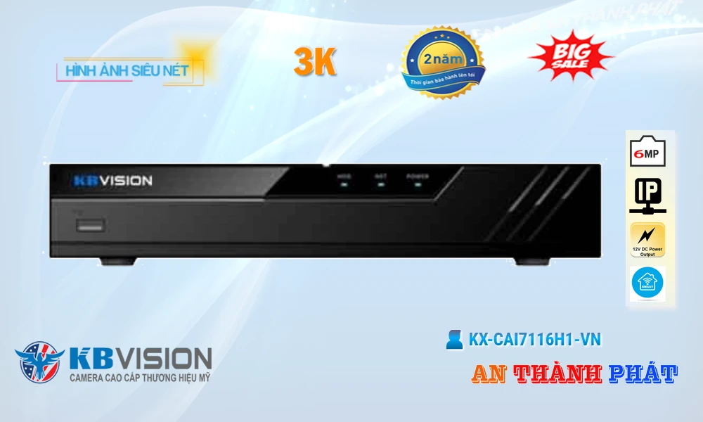 Đầu Ghi Camera KBvision KX-CAi7116H1-VN Tiết Kiệm