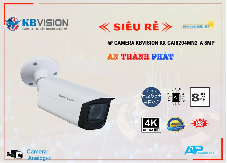 Camera KBvision KX-CAi8205MN2-A,KX-CAi8205MN2-A Giá Khuyến Mãi, Ip Sắc Nét KX-CAi8205MN2-A Giá rẻ,KX-CAi8205MN2-A Công