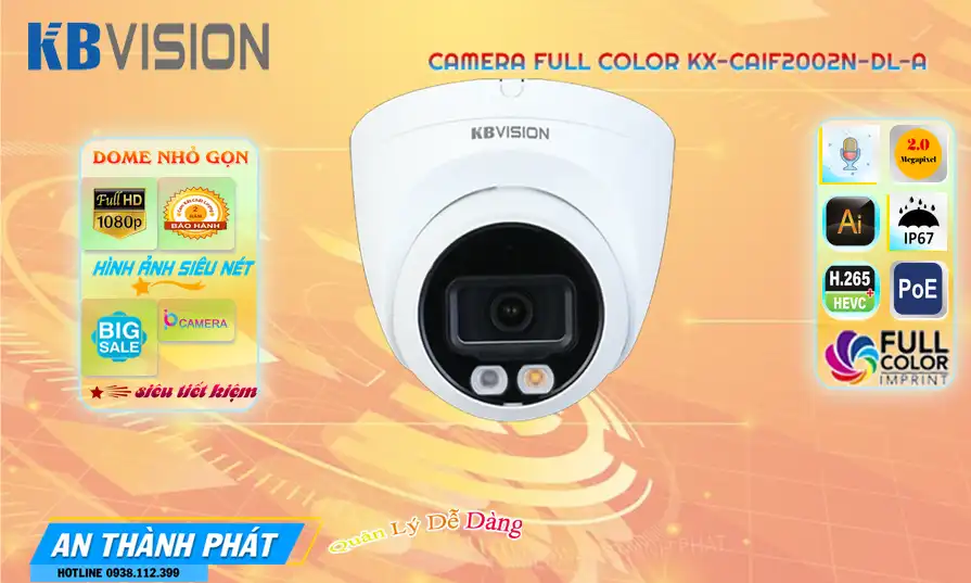 KX-CAiF2002N-DL-A Camera Thiết kế Đẹp KBvision