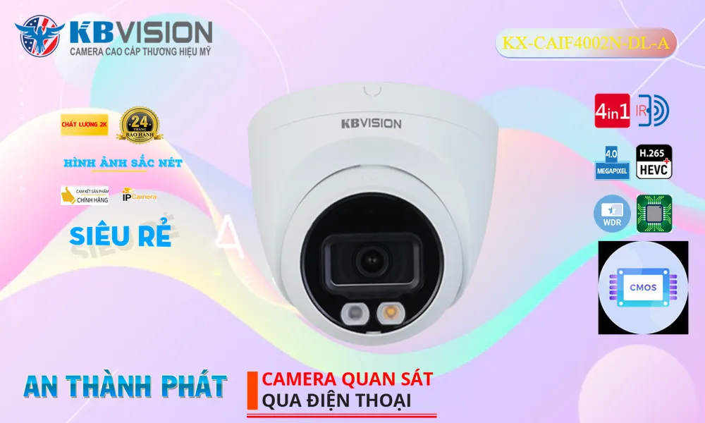 ✅ KX-CAiF4002N-DL-A Camera Thiết kế Đẹp KBvision