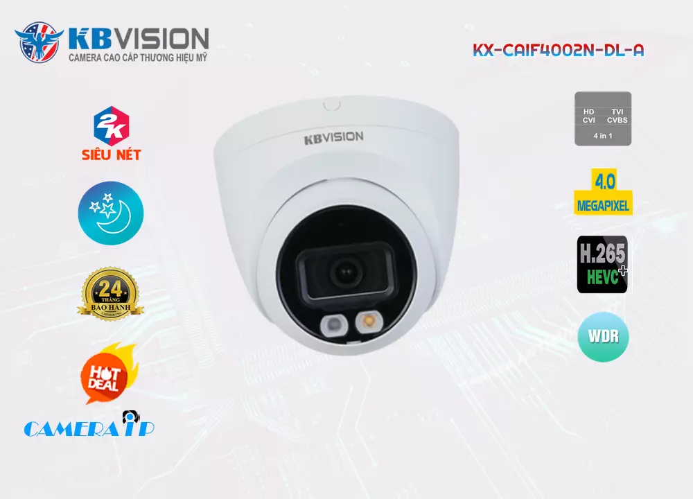 Camera Kbvision KX-CAiF4002N-DL-A,thông số KX-CAiF4002N-DL-A,KX CAiF4002N DL A,Chất Lượng