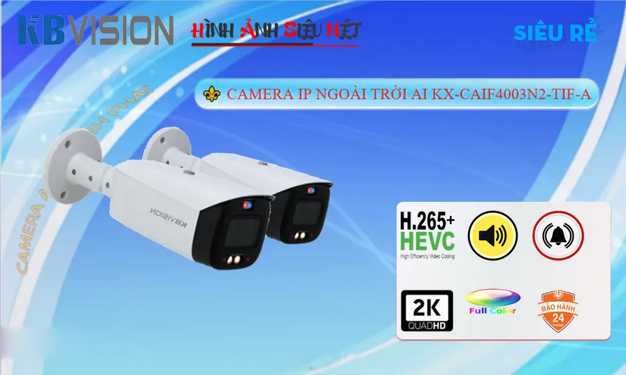 KX-CAiF4003N2-TiF-A Camera IP Ghi Âm Ngoài Trời
