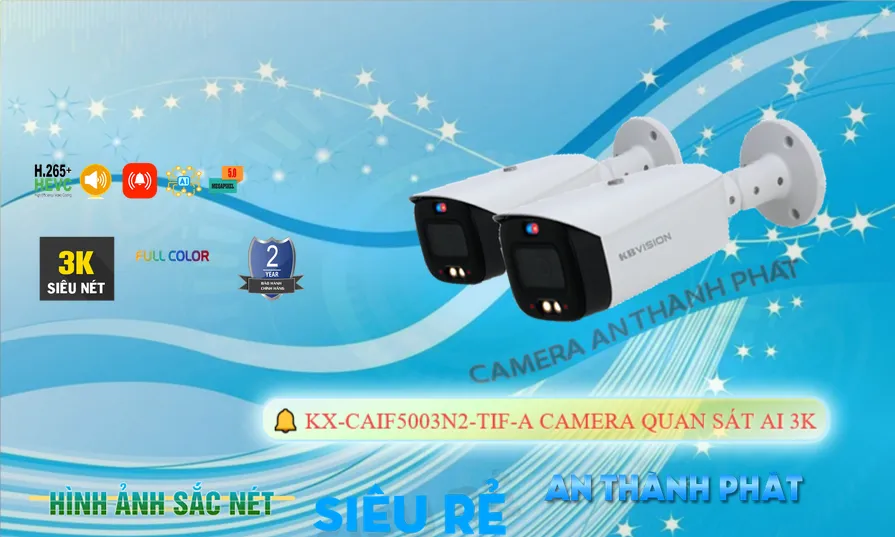 Camera KX-CAiF5003N2-TiF-A KBvision Thiết kế Đẹp