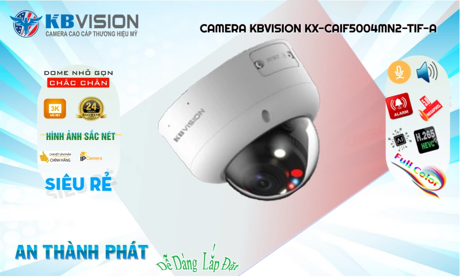 KX-CAiF5004MN2-TiF-A sắc nét KBvision