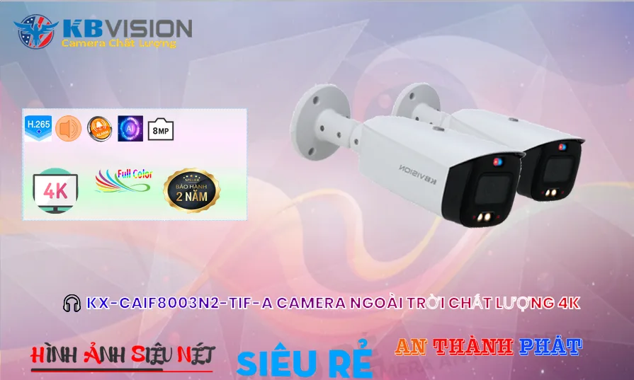 Camera An Ninh KBvision KX-CAiF8003N2-TiF-A Giá tốt
