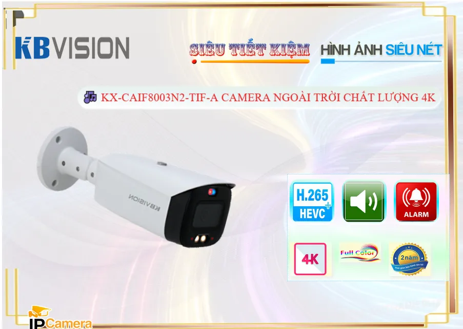 KX-CAiF8003N2-TiF-A Camera Công Nghệ IP Chất Lượng KBvision