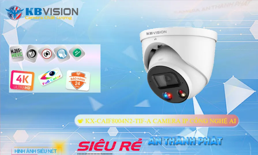 Camera IP Cao Cấp 4K KX-CAiF8004N2-TiF-A