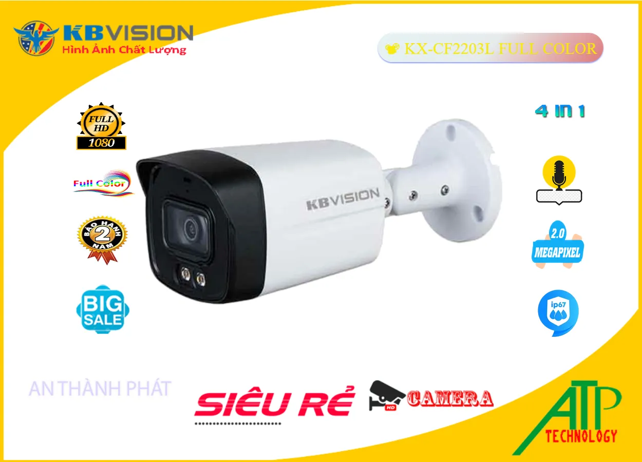 Camera KX-CF2203L FULL COLOR,KX-CF2203L Giá rẻ,KX CF2203L,Chất Lượng KX-CF2203L Camera KBvision ,thông số