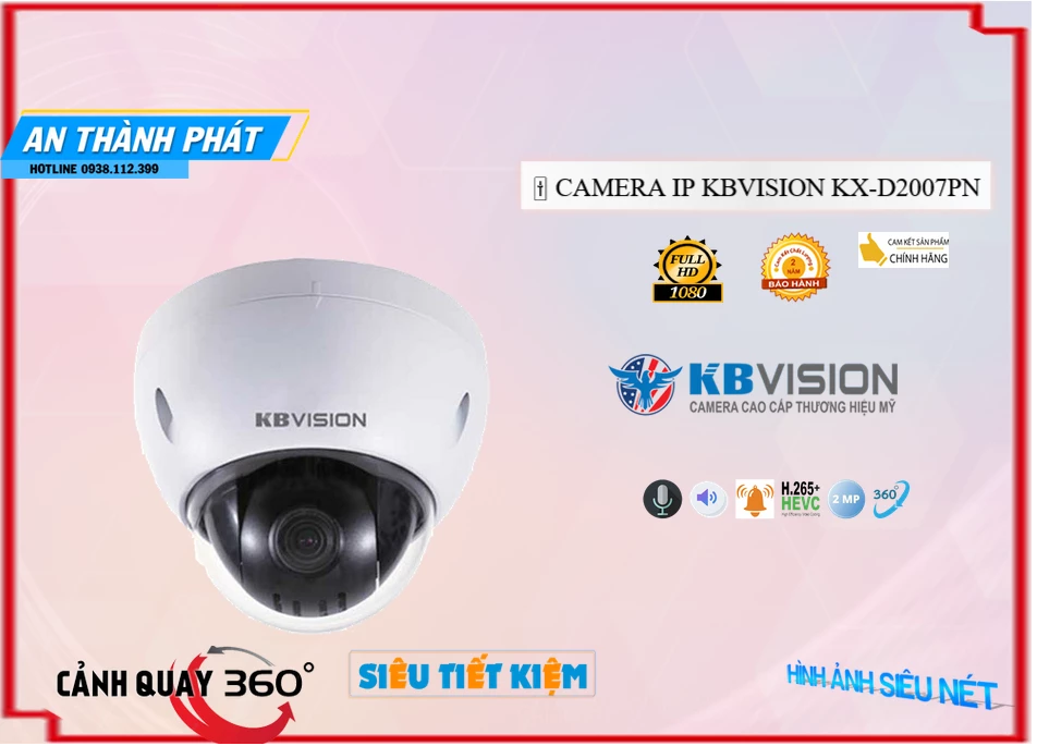 KX-D2007PN Camera đang khuyến mãi KBvision