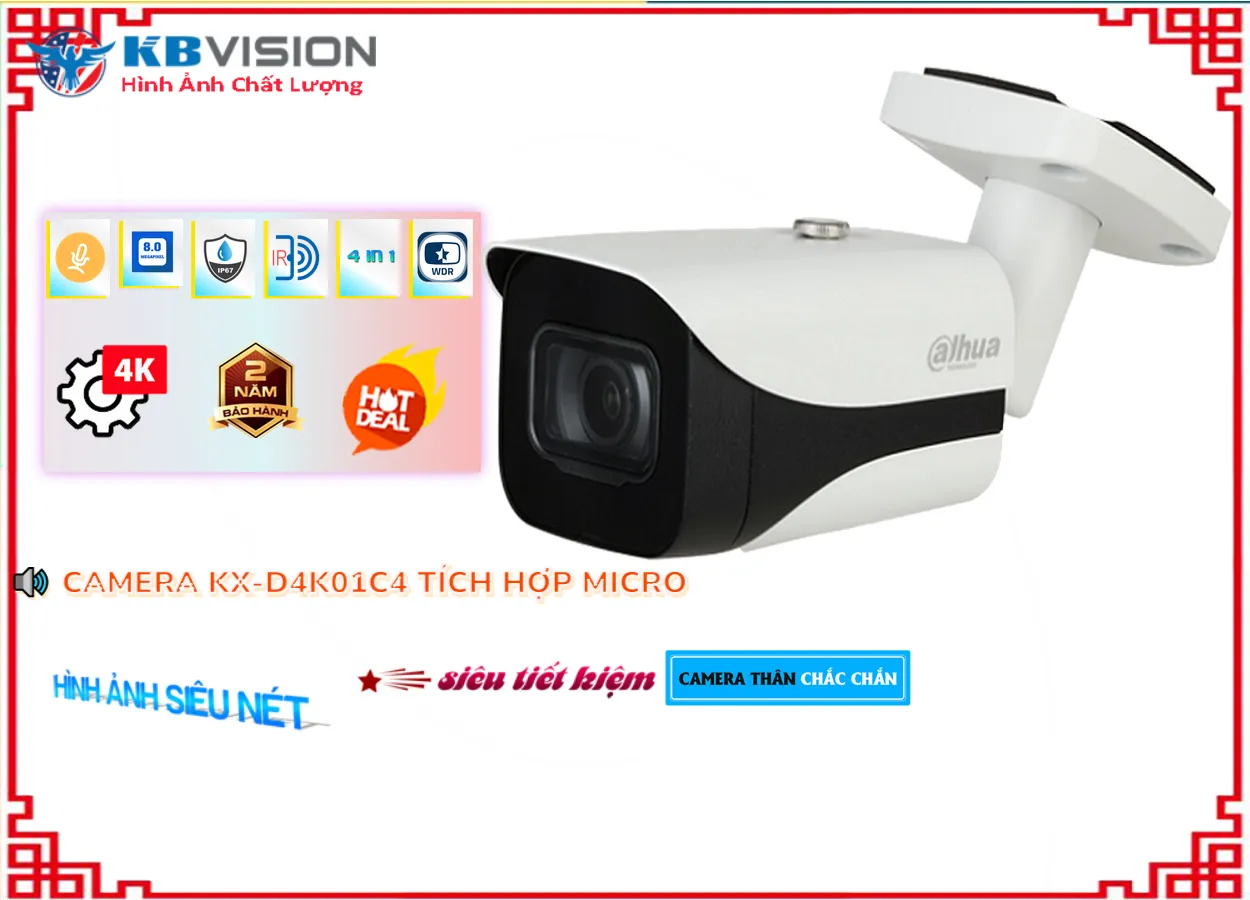 Camera Giá Rẻ KBvision KX-D4K01C4 Công Nghệ Mới