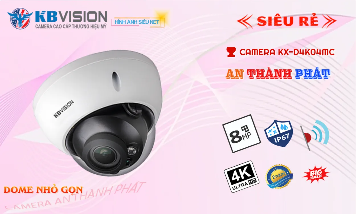 Camera KBvision KX-D4K04MC Tiết Kiệm