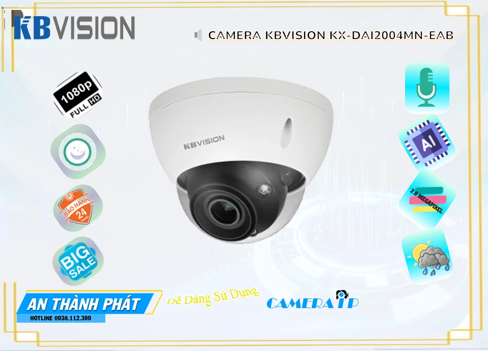 Camera Kbvision KX-DAi2004MN-EAB,thông số KX-DAi2004MN-EAB,KX DAi2004MN EAB,Chất Lượng