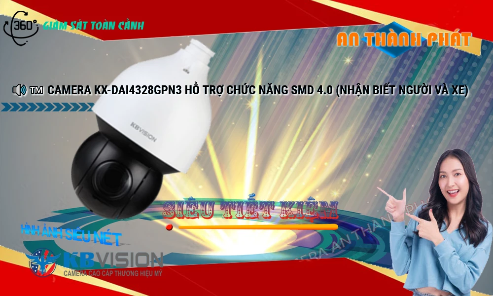 KX-DAi4328GPN3 Camera Chính Hãng KBvision