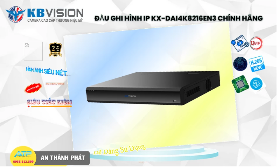 Đầu Ghi Camera KX-DAi4K8216EN3 KBvision Với giá cạnh tranh