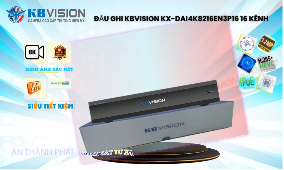 KX-DAi4K8216EN3P16 KBvision Với giá cạnh tranh