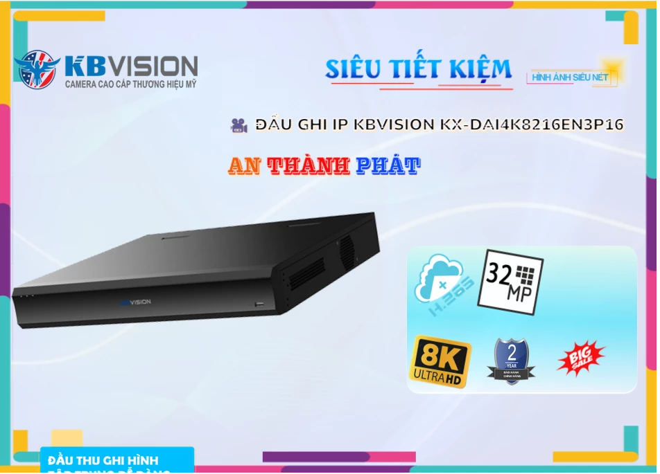 KX-DAi4K8216EN3P16 KBvision Với giá cạnh tranh