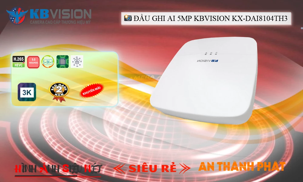 KX-DAi8104TH3Thiết Bị Ghi Hình Với giá cạnh tranh KBvision