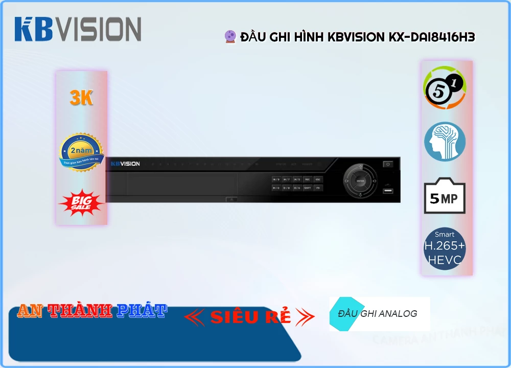KBvision KX-DAi8416H3 Sắc Nét