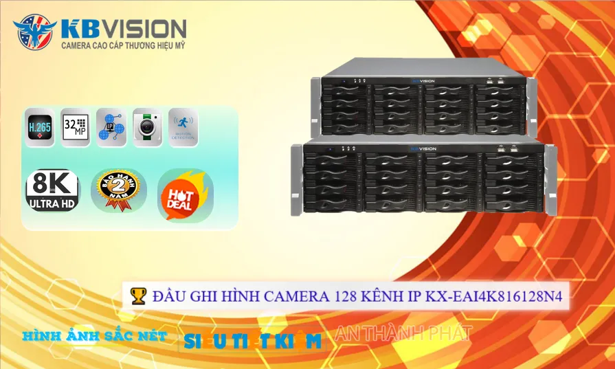 Đầu Ghi Camera KX-EAi4K816128N4 128 Kênh IP