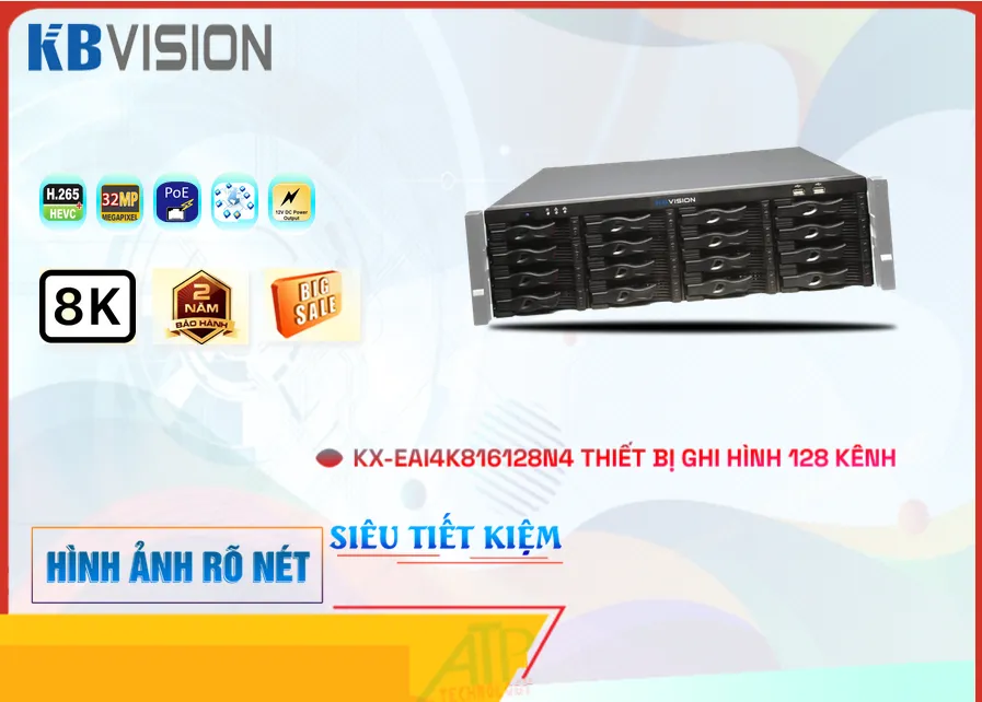 KBvision KX-EAi4K816128N4 sắc nét
