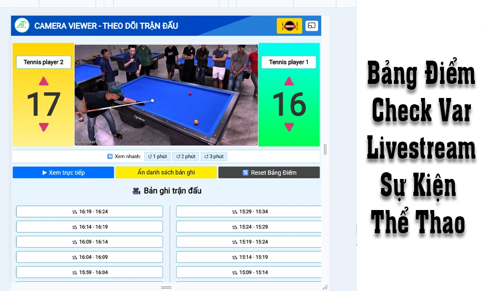 Lắp Đặt Camera Livestream Sự Kiện Thể Thao